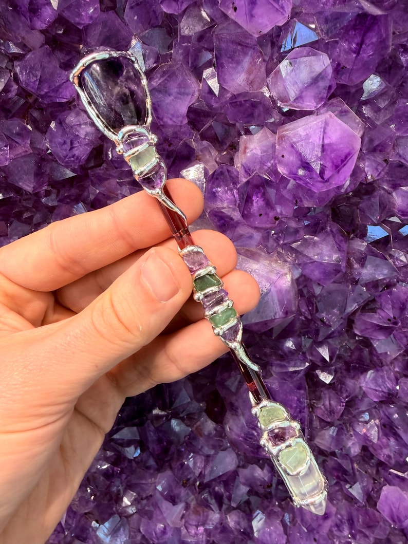 Healer Medium Wand With Acrylic Stand - Etsy Only - Etsy
