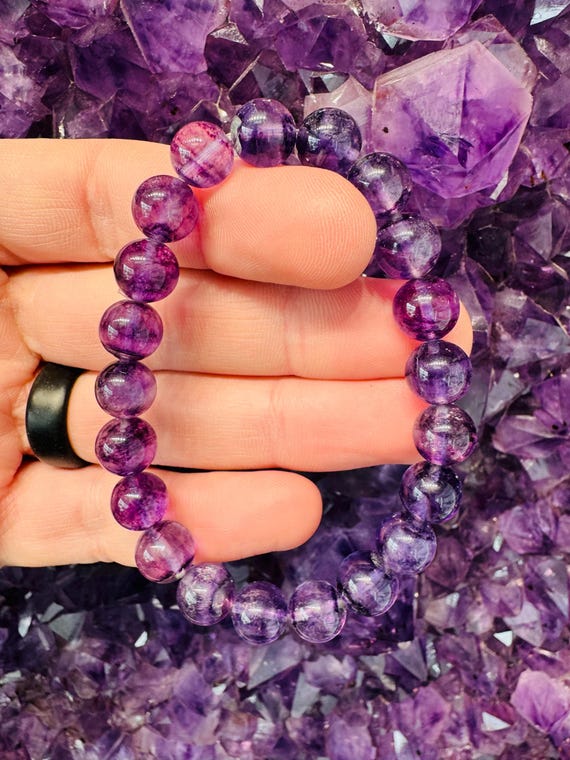 Buy Purple Fluorite Bracelet 8mm Only Online in India