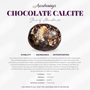 Chocolate Calcite - Tumbled - 1 Stone
