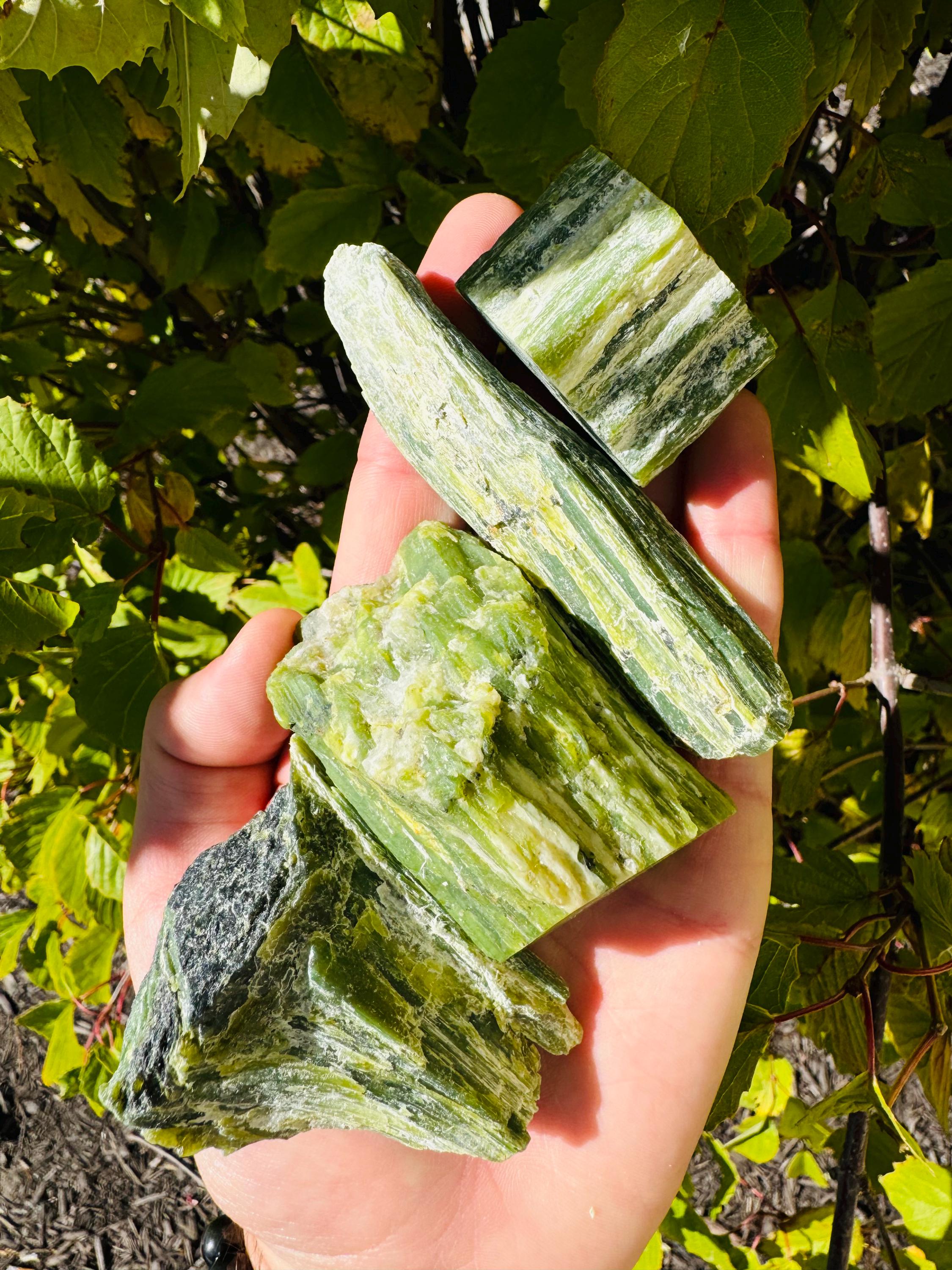 Green Tremolite - Rough Raw Natural - 1 Stone "Stone of Higher Knowledge"
