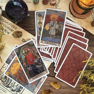 vicoria☆絶版希少☆THE CEITIC TAROT Rare Edition of the Witchy Tarot 78 Cards Deck - Teen Witch