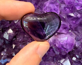 Amethyst Heart Stones (AAA Grade) - 1 Stone