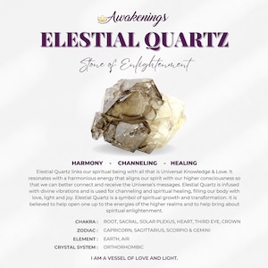 Elestial / Skeletal Quartz - Rough Raw Natural - 1 Stone