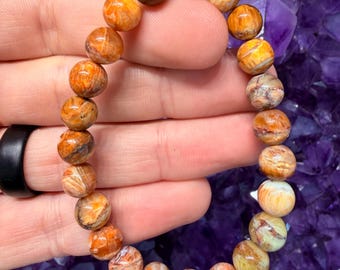 Golden Mexican Opal Bracelet - 8mm (Etsy Only)