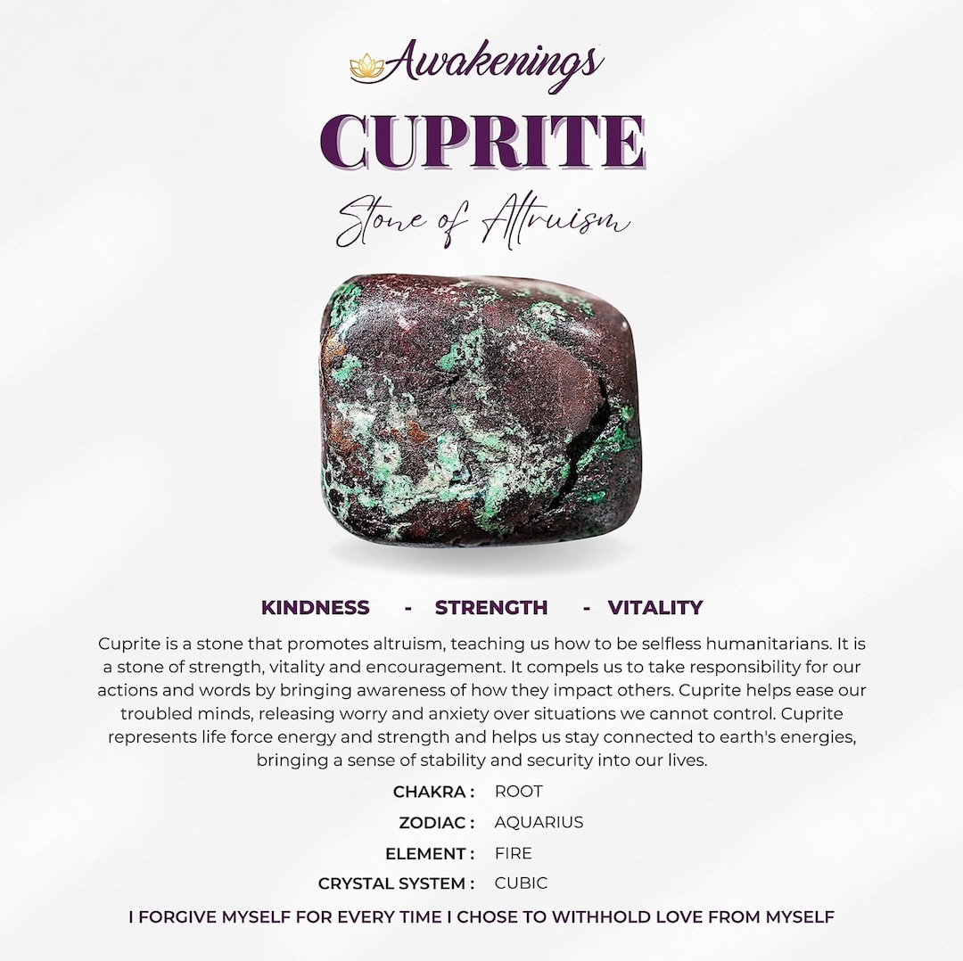 Cuprite - Tumbled - 1 Stone - Etsy Australia