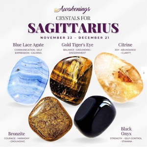 Sagittarius Zodiac Crystal Kit