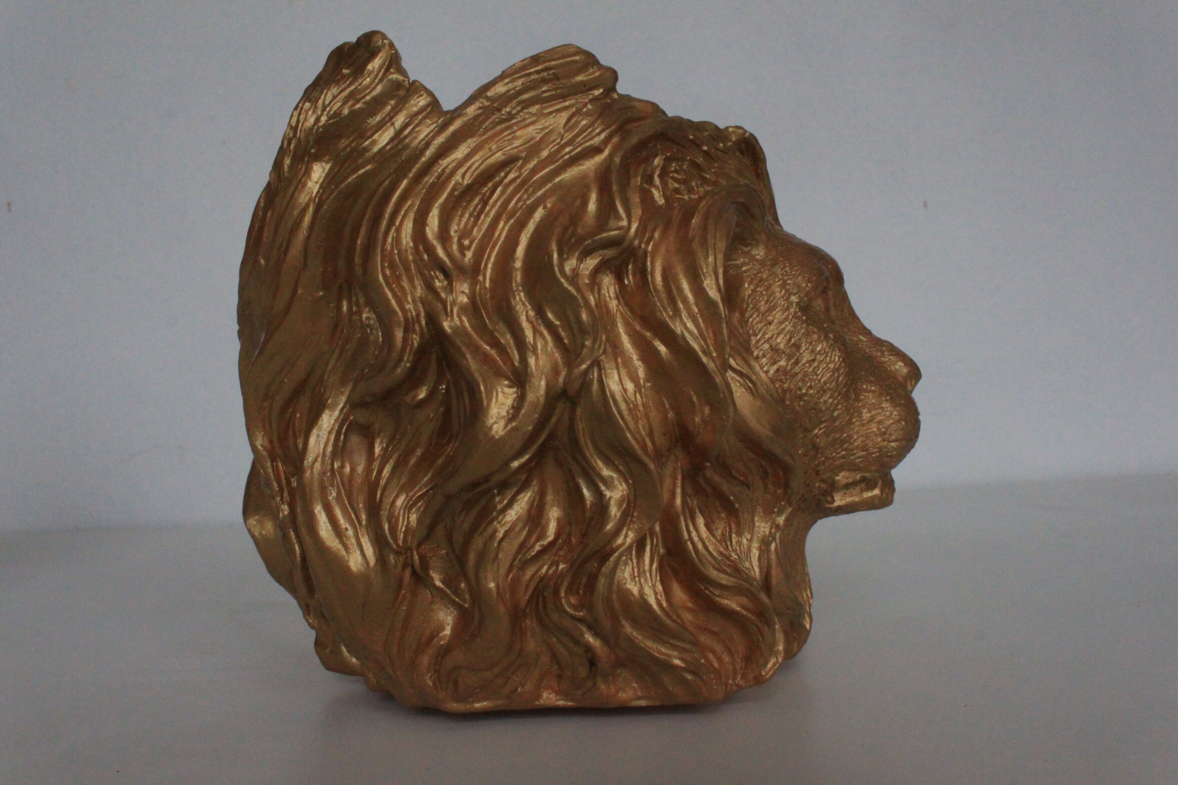 Handmade Golden Lion Head Pot Lion Candle Holder Golden Home Etsy