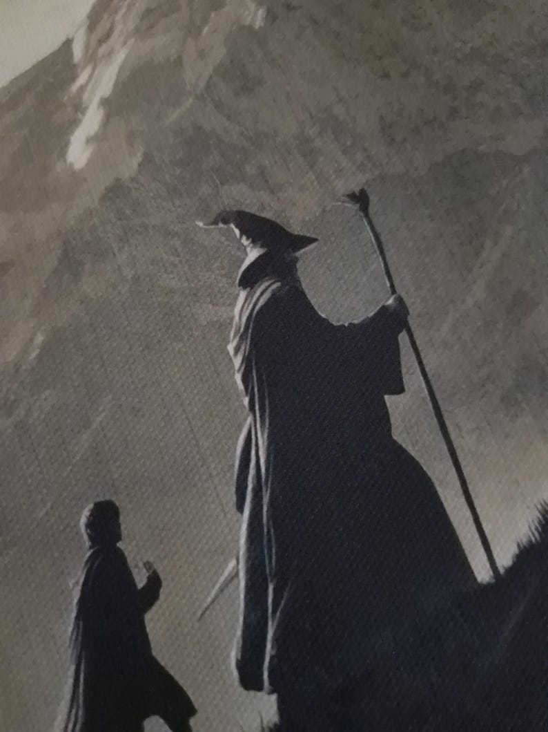 LOTR Poster, the Rings of Power Poster, Gandalf Poster, Lord of the