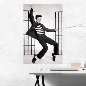 Elvis Presley Art - Elvis Dancing Photo - Iconic Singers - Elvis Gift - Alternative Wall Art - Print in Various Sizes