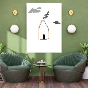 Bottle Kiln Art Print - Modern Art Print - The Potteries Art Print - Stoke-on-Trent Art - Staffordshire Wall Art - Various Sizes