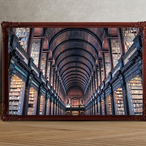 Library Building Art Print - Library of Trinity College Dublin Print - Architecture Art Print - Old Building Art - Print in Various Sizes