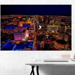 Las Vegas Photo Print - Nevada Wall Art Print - Las Vegas Night Time - Casino Photo - Alternative Wall Art - Prints in Various Sizes