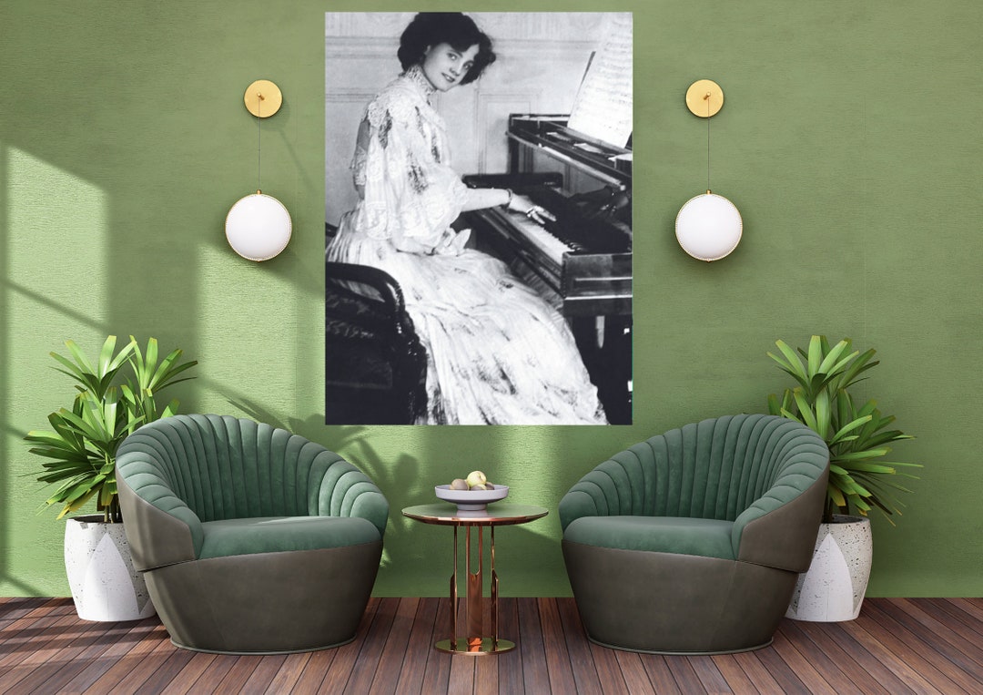 Vintage Victorian Photo Print Woman Playing Piano Print Victorian Woman ...