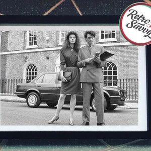 Vintage Photograph - Business Workers  - 1980s Photo Print - City Workers - Office Art - Retro Print - Alternative Wall Art - 6x4 Print