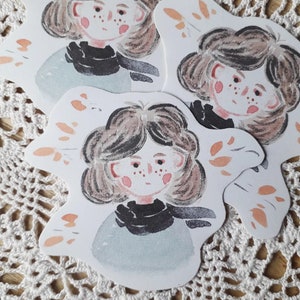 LITTLE FALL GIRL - sticker