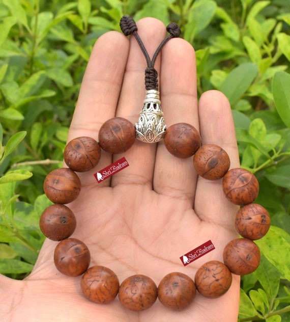 METAL BEAD BRACELET W/TASSEL CHOCOLATE BROWN METAL BEAD BRACELET W/TASSEL CHOCOLATE BROWN
