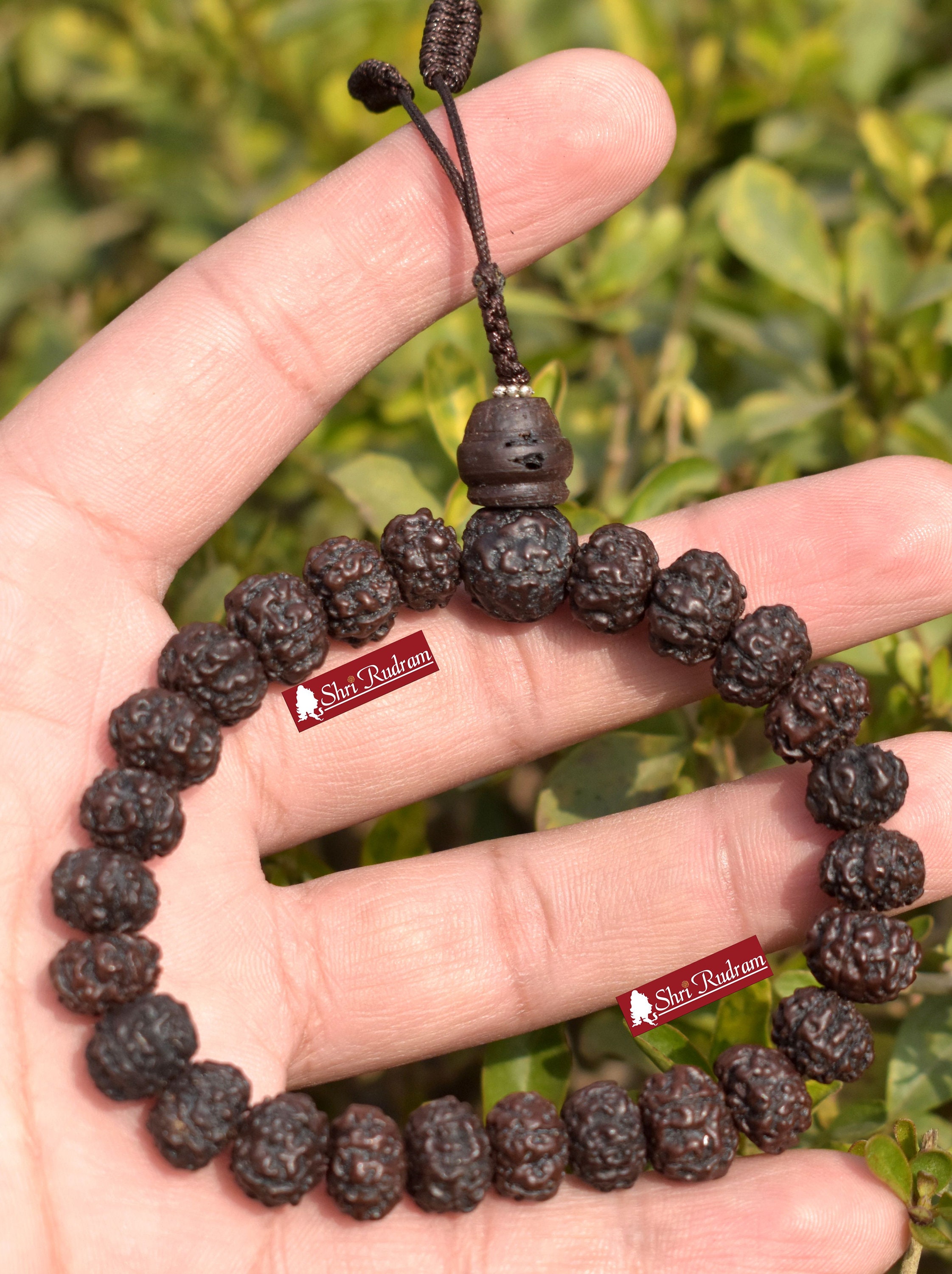 Authentic Black Rudraksha Mala with 108+1 Beads – Japa.in