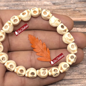 ShriRudram Skull Bracelet, Kali Bracelet, Kapala Bracelet, Meditation Bracelet, Protection Bracelet, Skull Beads Bracelet, Yoga Bracelet