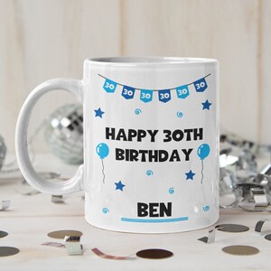 30th Birthday Gift, Personalised 30th Birthday Mug, Lockdown Birthday, Thirty, 30, Personalised Happy 30th Gifts