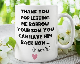 Funny Mother in law Mug, Future Mother in Law Gift, Boyfriends Mum Gift, funny gift for Husbands Mother, joke mother in law cup