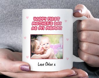 Happy First Mother's Day as my Mummy Photo Mug, First Mother's Day Gift for Mummy, Mother's Day 2026 Gift, New Mummy Gift Mother's Day