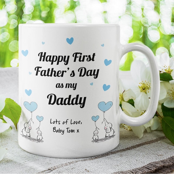 Personalised First Father's Day Daddy Mug, New Dad, Father's Day Mug, First Father's Day Mug, Present for Dad, New Parent, Husband Daddy