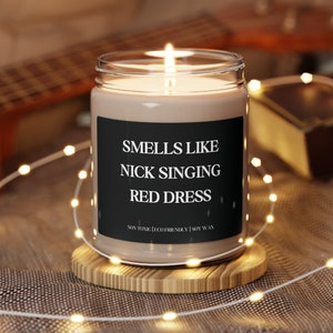 Smells Like Nick Jonas Candle, Jonas Brothers Candle, Nick Jonas Merch, Jonas Brothers Concert Merch, Nick Jonas, Red Dress