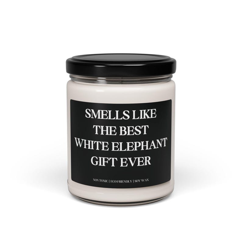 Funny White Elephant Candle Funny White Elephant Gift Adult Gift Exchange Gift Secret Santa Gift Joke Candle Christmas Funny Candle Gift Bild 5