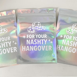 Hangover Kit- BAG ONLY, Recovery Kit, For Your Nashty Hangover Kit, Nashville Favor, Nash Bash, Nashville Recovery Kit, Nashville Birthday