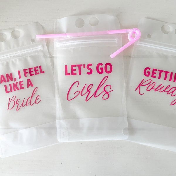 Cowgirl Bachelorette Party Pouch, Let’s Go Girls Drink Pouch, Man I Feel Like A Bride Capri Sun, Her Last Rodeo Pouch