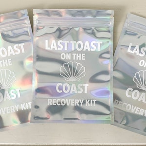 Last Toast On The Coast Last Toast On The Coast Recovery Kit Coastal Bachelorette Last Toast Bachelorette Bachelorette Gift recovery kit