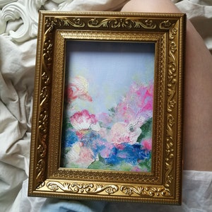 Peinture acrylique de fleurs