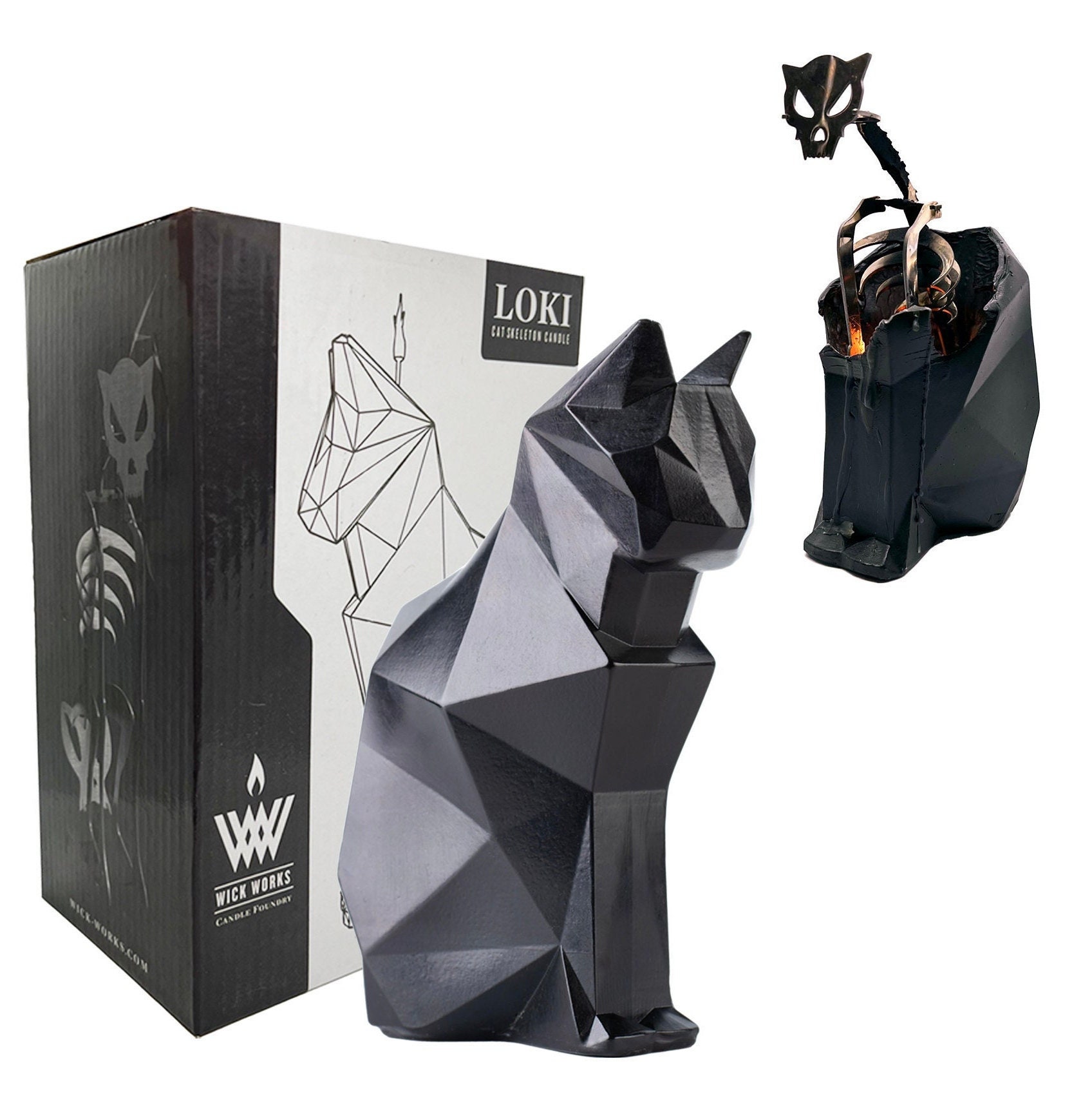 Geometric Cat Sculpture - Etsy