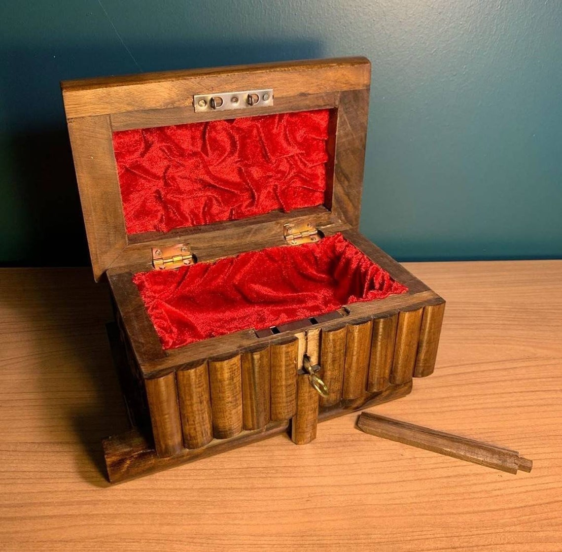 Jewelry Box Secret Lock Hidden Lock Jewelry Box Secret Etsy