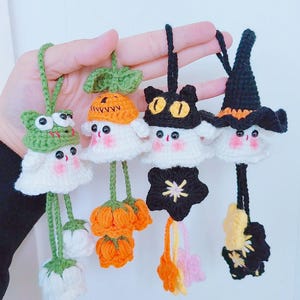 Ultimate 6-in-1 Car Ghost Hanger Crochet Pattern, Car Swing Bundle Set for Halloween