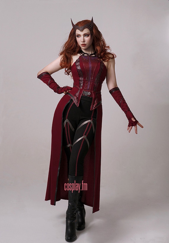 Wandavision Scarlet Witch Outfits Halloween Carnival Suit Etsy India