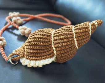 Ocean Lover's Crochet Conch Pendant Tutorial - Unique Jewelry Design