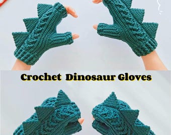 Guantes De Garra De Dragón Para Halloween – Mitones De Cuero Sintético Con Uñas Largas Para Cosplay