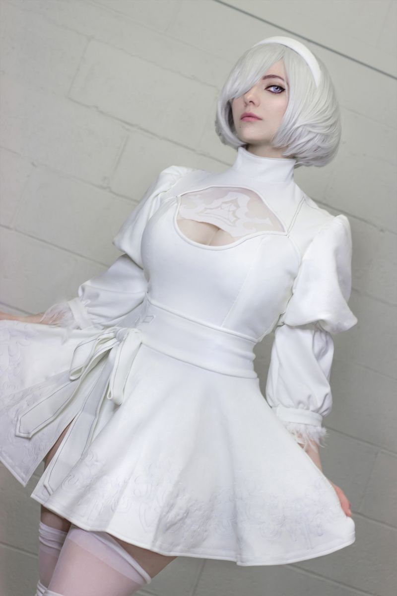 2B Cosplay Nier: Automata Yorha Costume White / Black Colors - Etsy