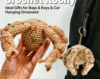 No-Sew Rocky Crochet Pattern Project Hail Mary Inspired Fully Articulated Poseable Charm