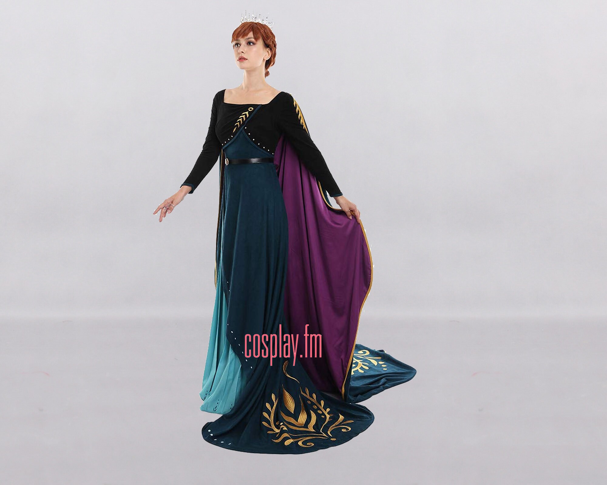 Frozen 2 Queen Anna Cosplay Costume Adult Princess Dress Up Etsy UK