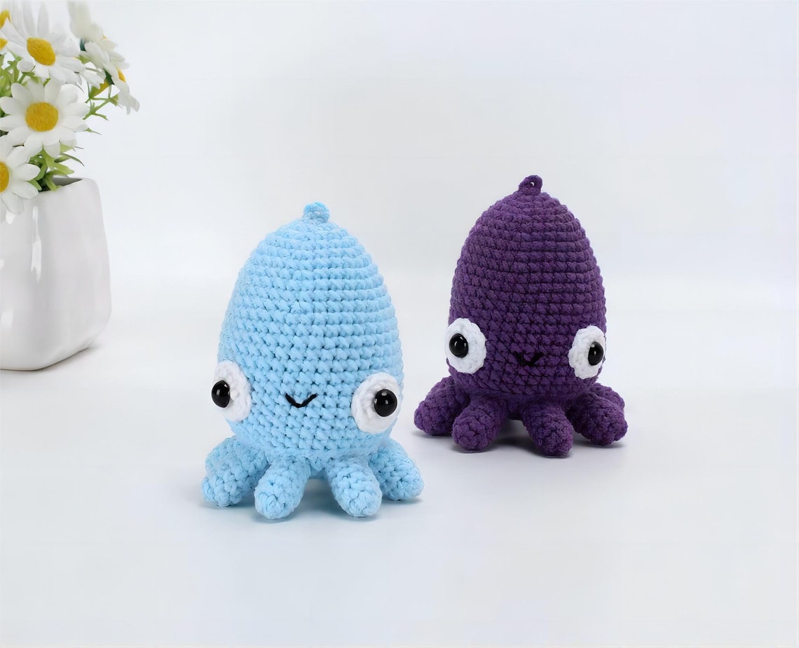 Amigurumi Cuttlefish Crochet Pattern (PDF) - Etsy