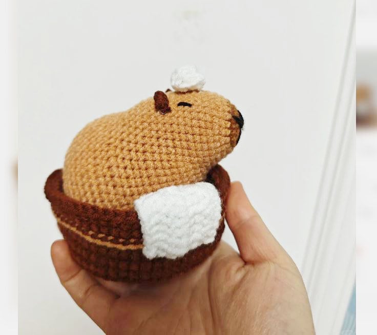 可愛いカピバラのかぎ針編みの方法は？ - あみぐるみカピバラの