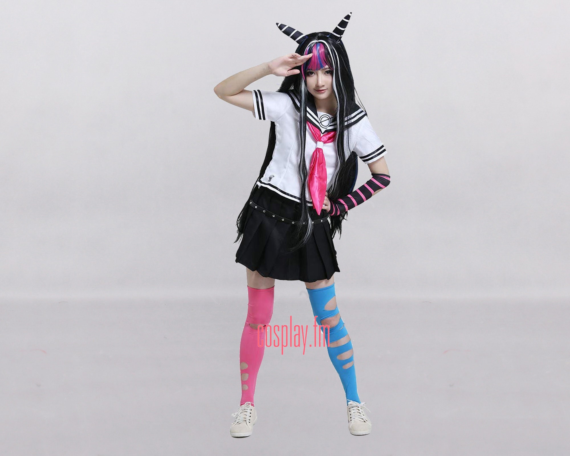 Details about   Danganronpa Dangan Ronpa Ibuki Mioda Cosplay Costume School Uniform Skirt 