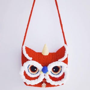 DIY Tanzender Löwe Tasche Häkelanleitung für Lunar New Year Feier