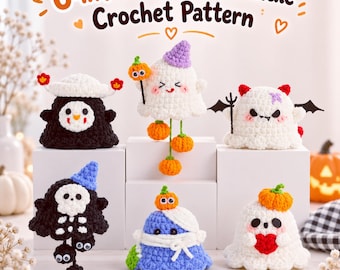 Ultimate 6-in-1 Car Ghost Hanger Crochet Pattern, Car Swing Bundle Set for Halloween