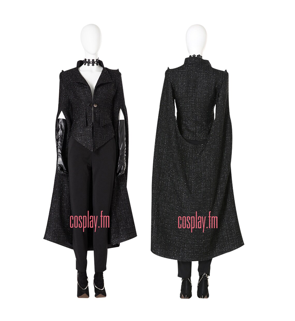 Cruella Black Overcoat Halloween Carnival Suit Cosplay Costume | Etsy