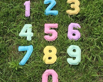 Crochet Numbers Pattern PDF, 0-9 Amigurumi Number Toys, Montessori Learning Toy, Birthday Nursery Decor, Digital Download
