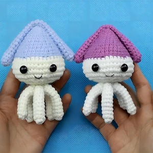 Crochet Amigurumi Baby Cuttlefish Pattern - Easy-to-Follow DIY Tutorial