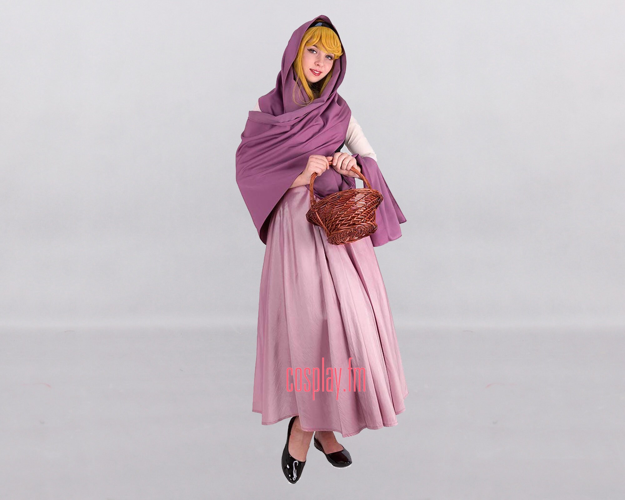 Aurora Peasant Dress Briar Rose Costume Outfit With Shawl Etsy